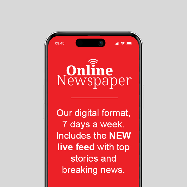 Online Newspaper - Our digital format, 7 days a week. Includes the New live feed with top stories and breaking news.
