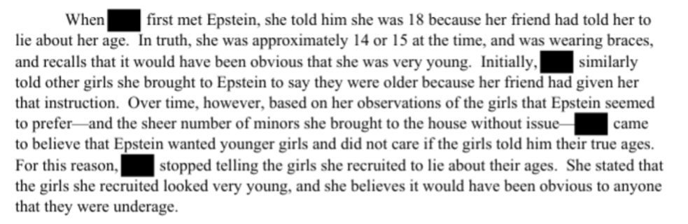 A document from the Epstein files