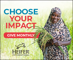 Choose your impact with a monthly gift from Heifer International.