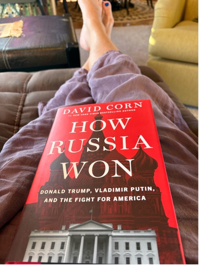 Carole Vann sent a note and a pic:  It’s here. And I had a great birthday at Ojo Caliente. I’m finishing Two Years Before the Mast. Then I’ll start.