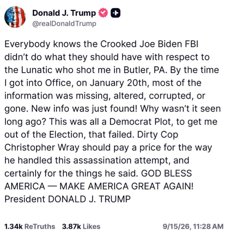 Trump on TruthSocial