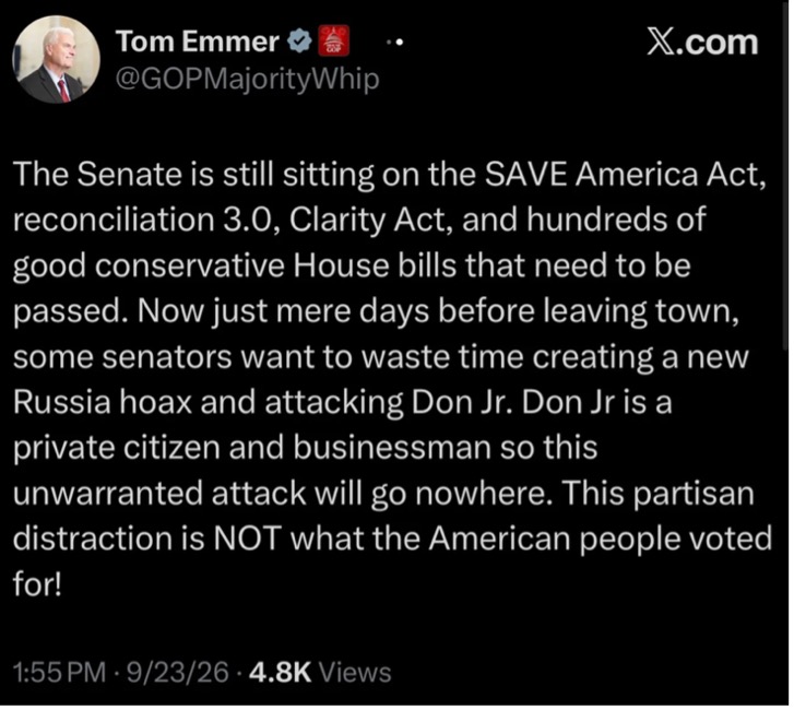 Tom Emmer on X.com