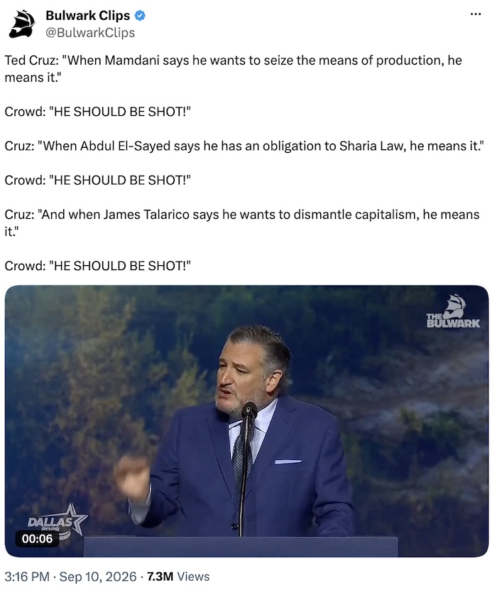 Bulwark Clips on X.com; Ted Cruz: 