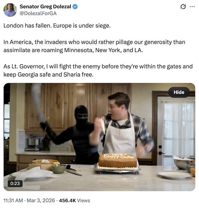 Senator Greg Dolezal on X.com
