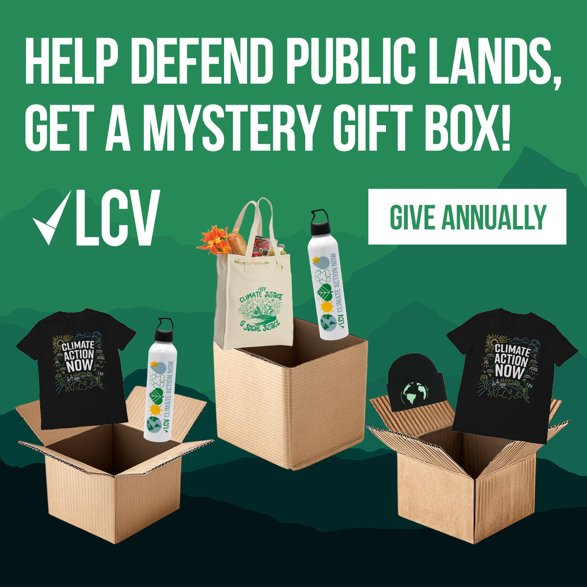 Help defend public lands, get a mystery gift box!