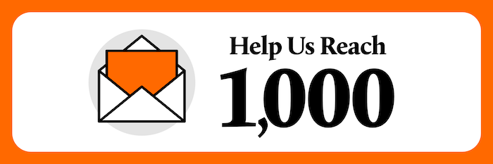 Help Us Reach 1,000