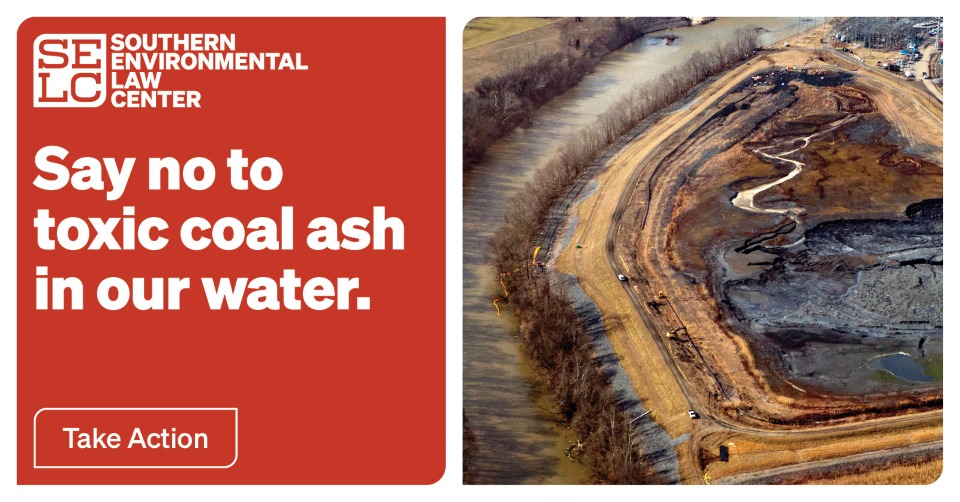 Say no to toxic coal ash in our water.