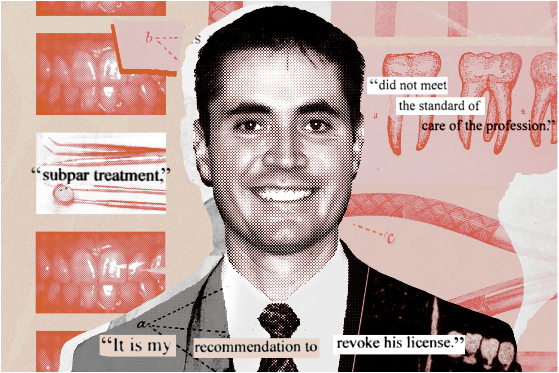 A photo illustration of Dr. Nicholas LaFeber by ProPublica 