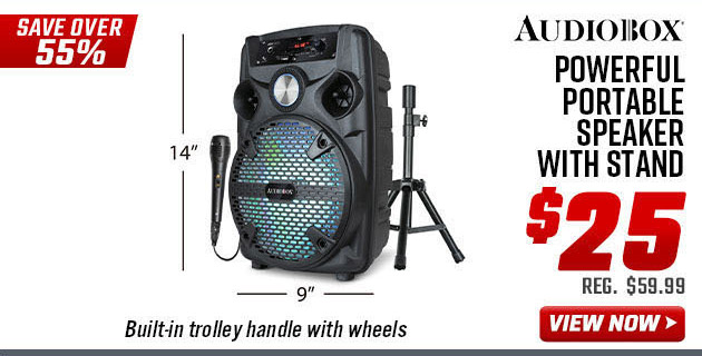 Audiobox Powerful Portable Speaker With Stand