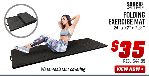 Shock Athletic Folding Exercise Mat 