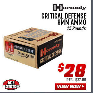 Hornady Critical Defense 9mm Ammo