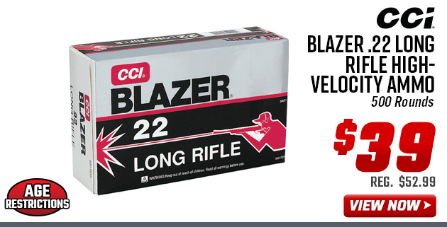CCI Blazer .22 Long Rifle High-Velocity Ammo