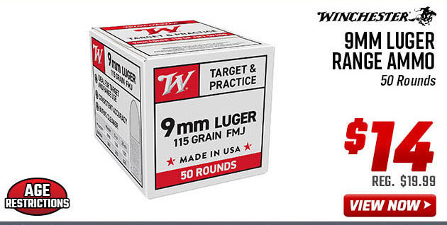 Winchester USA 9MM Luger Range Ammo