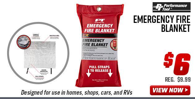 Performance Tool Emergency Fire Blanket