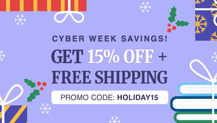 Cyber Week is on! Get 15% off + free shipping