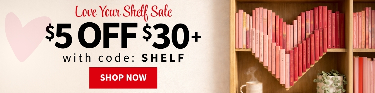 Love Your Shelf Sale - $5 off $30 with code SHELF