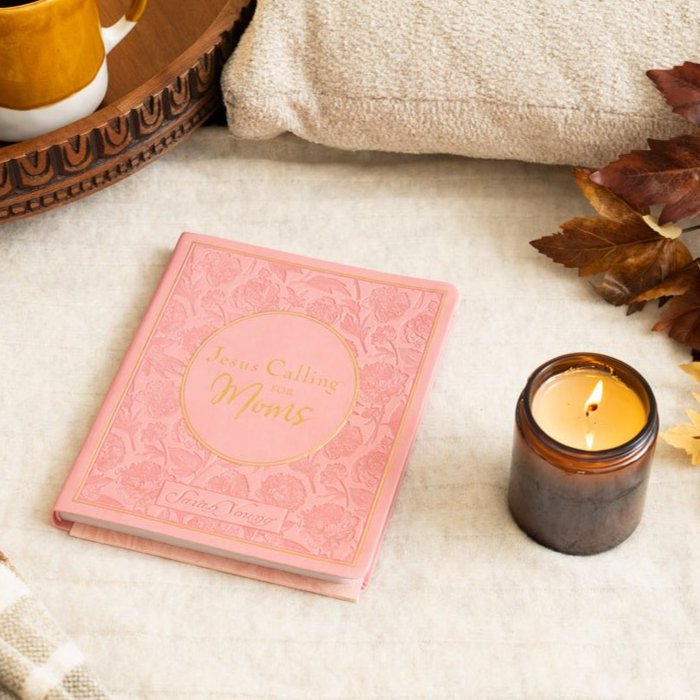 Jesus Calling for Moms, Pink Leathersoft