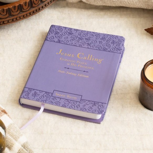 Jesus Calling Note-Taking Edition, Leathersoft, Purple