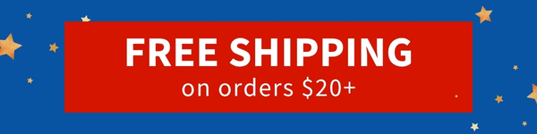 Free shipping on $20+