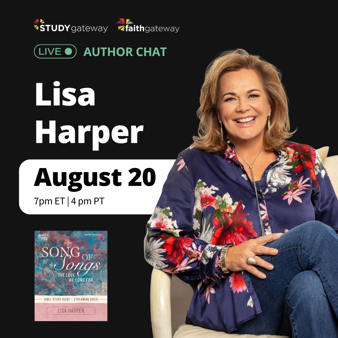 Join the chat with Lisa Harper we're live