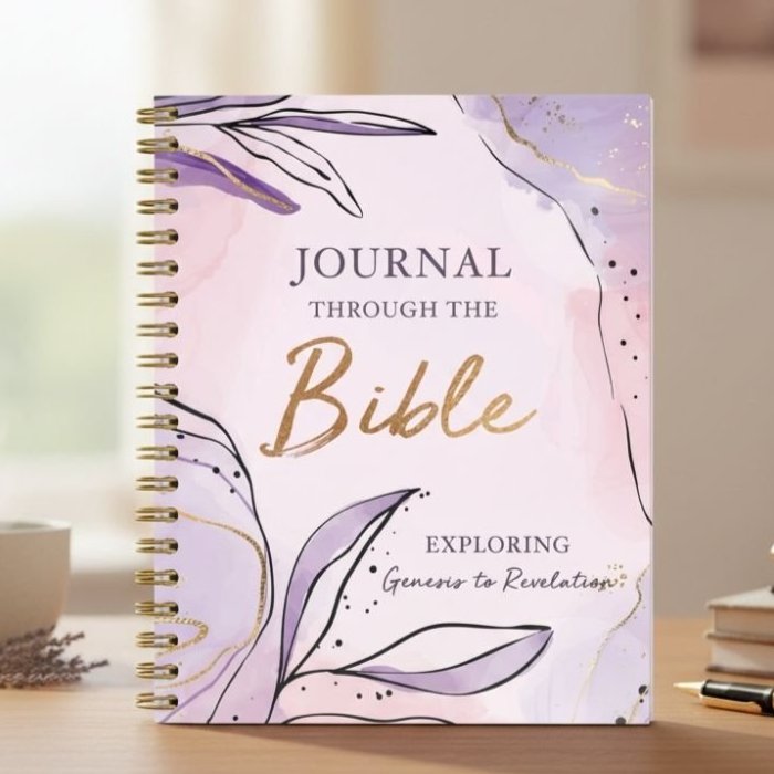 Journal Through the Bible, Spiral-Bound, with Tear-Out Memorization Cards