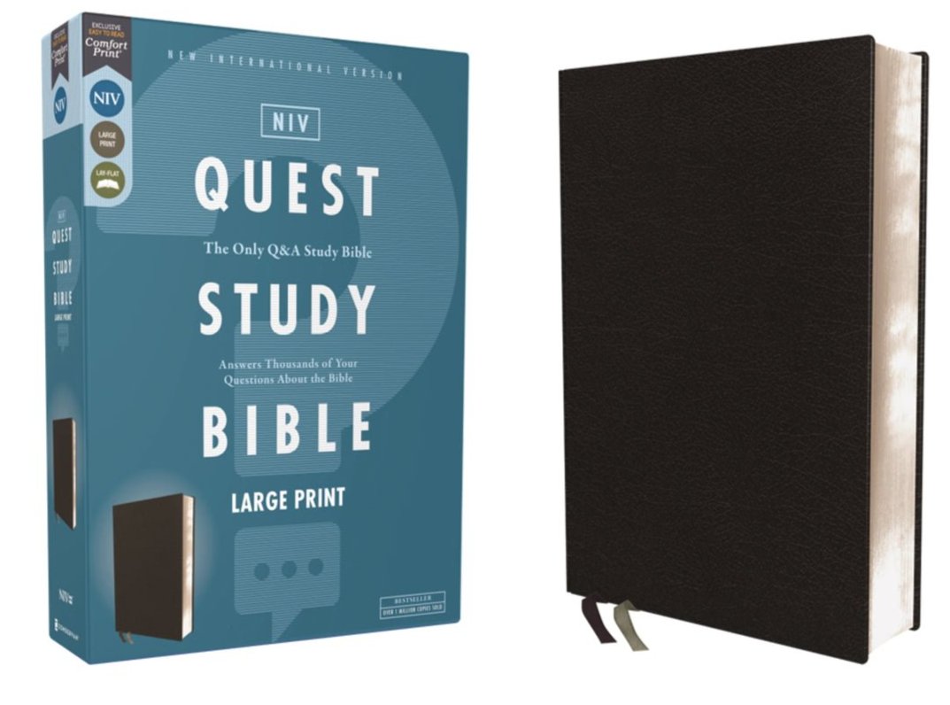 NIV, Quest Study Bible, Comfort Print: The Only Q and A Study Bible
