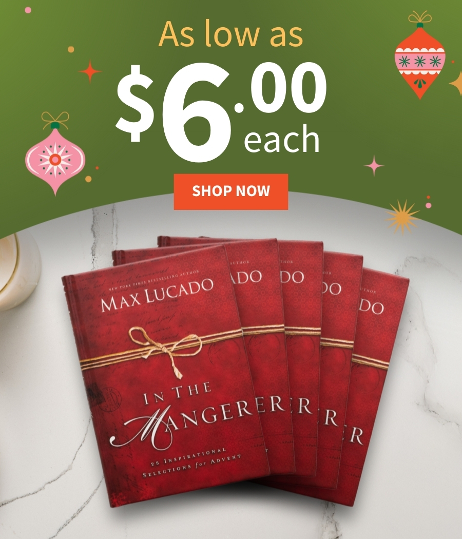 Max Lucado's In the Manger for as low as $6.50.