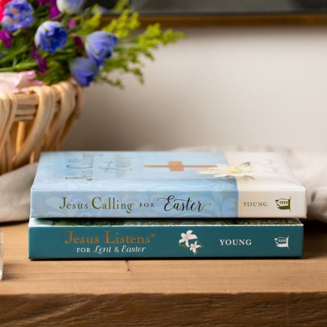 Jesus Listens for Lent & Easter + Jesus Calling for Easter Combo Pack Bundle