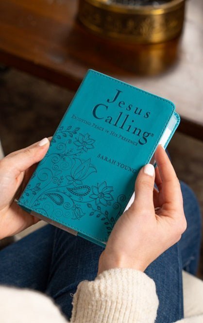 Be Jesus Calling, Teal Leathersoft, with Scripture References& Know