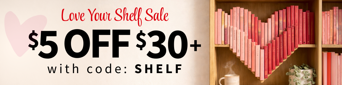 Love Your Shelf Sale - $5 off $30 with code SHELF