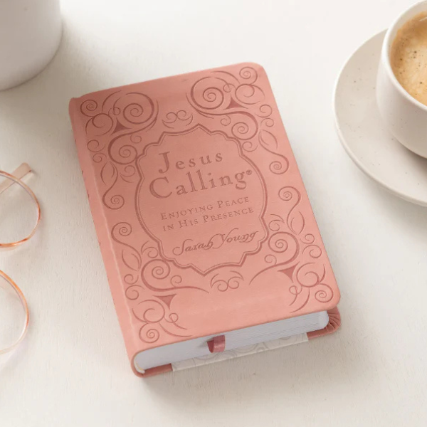 Jesus Calling, Pink Leathersoft, with Scripture References