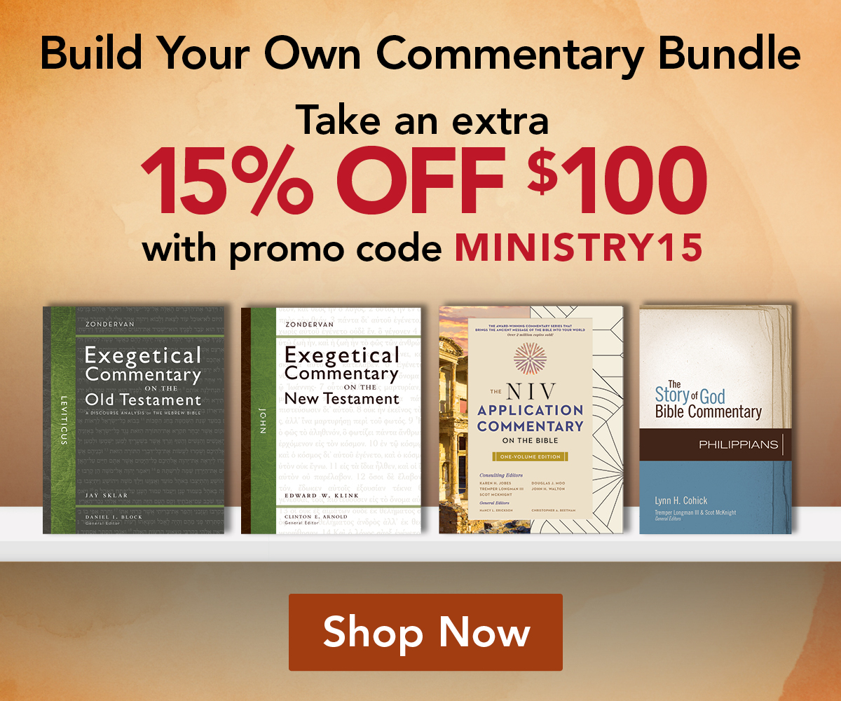 Build your own commentary bundle and save 15% with a purchase of $100+