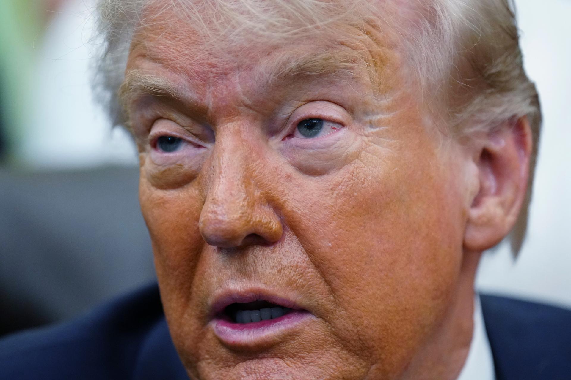 President Donald Trump in the Oval Office at the White House, Tuesday, in Washington.