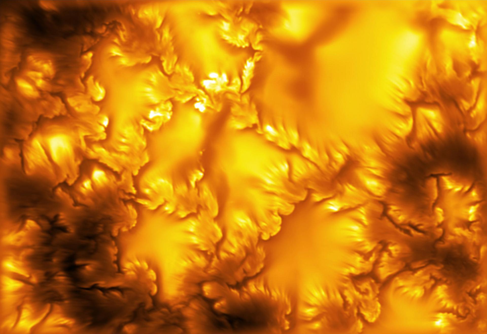 A new image of the sun’s surface. 