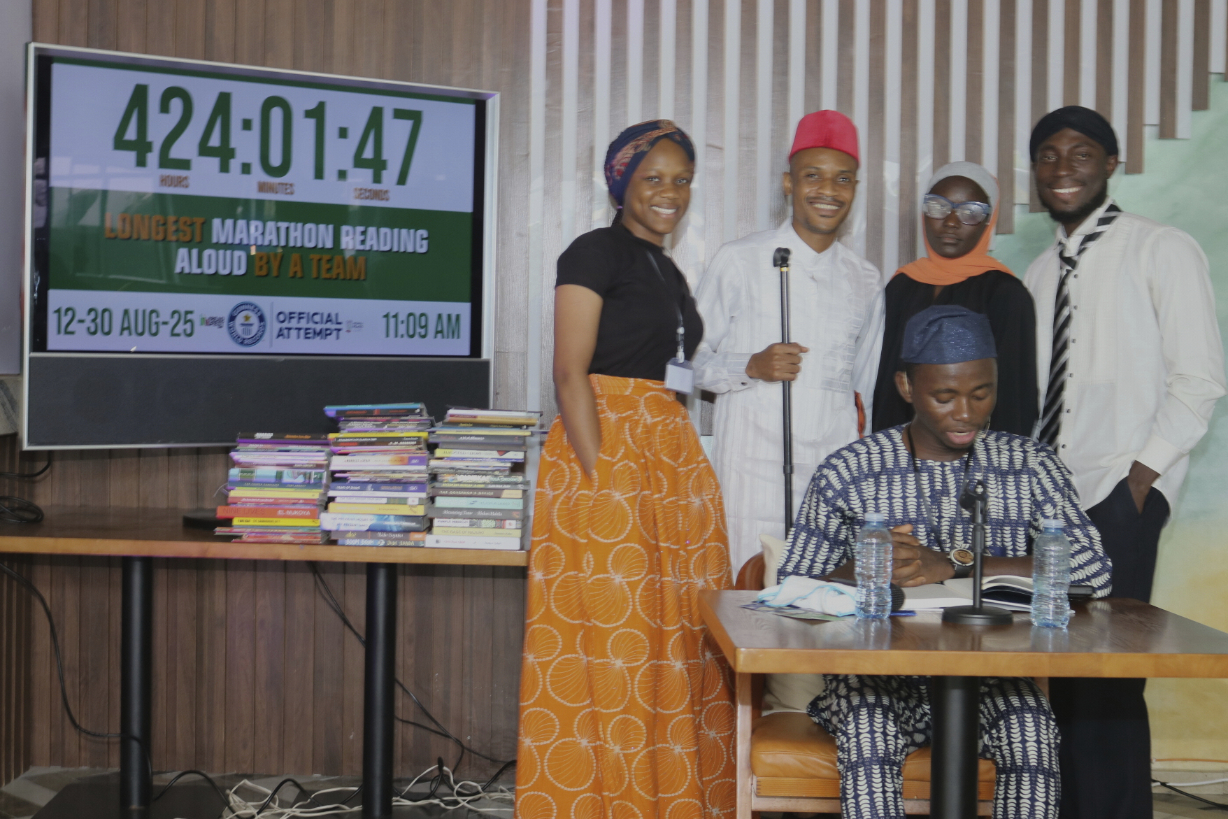 Preciouslight Ukachi, John John Obot, Keturah Heman, Ogunremi Temitope Timothy, and Stephen A Oyelami, in Lagos, Nigeria, Saturday.