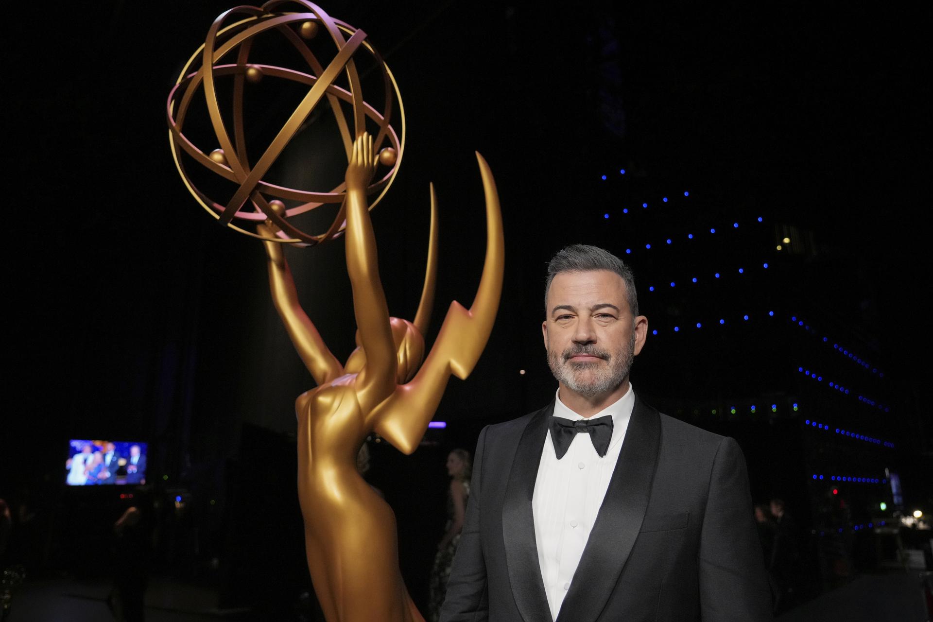 Jimmy Kimmel during the Television Academy's 2025 Creative Arts Emmy Awards, Sept. 7, in Los Angeles. (Photo by Jordan Strauss/Invision for the Television Academy/AP Content Services)