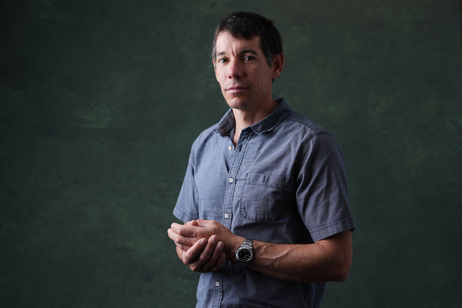 Professional climber Alex Honnold poses for a portrait in Los Angeles in October. (AP Photo/Marcio Jose Sanchez, File)