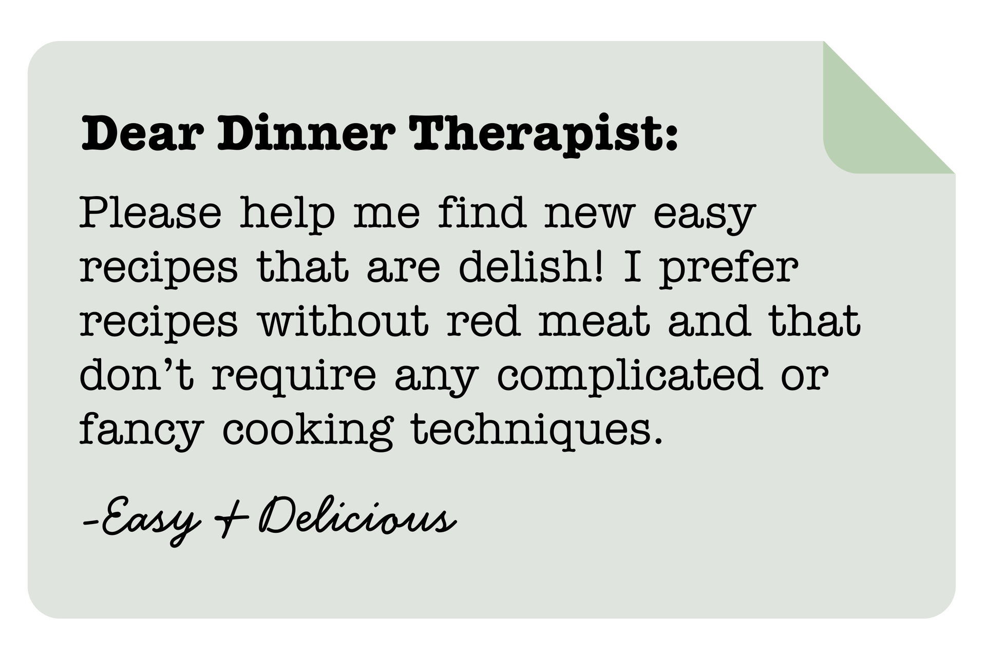 Dear Dinner Therapist