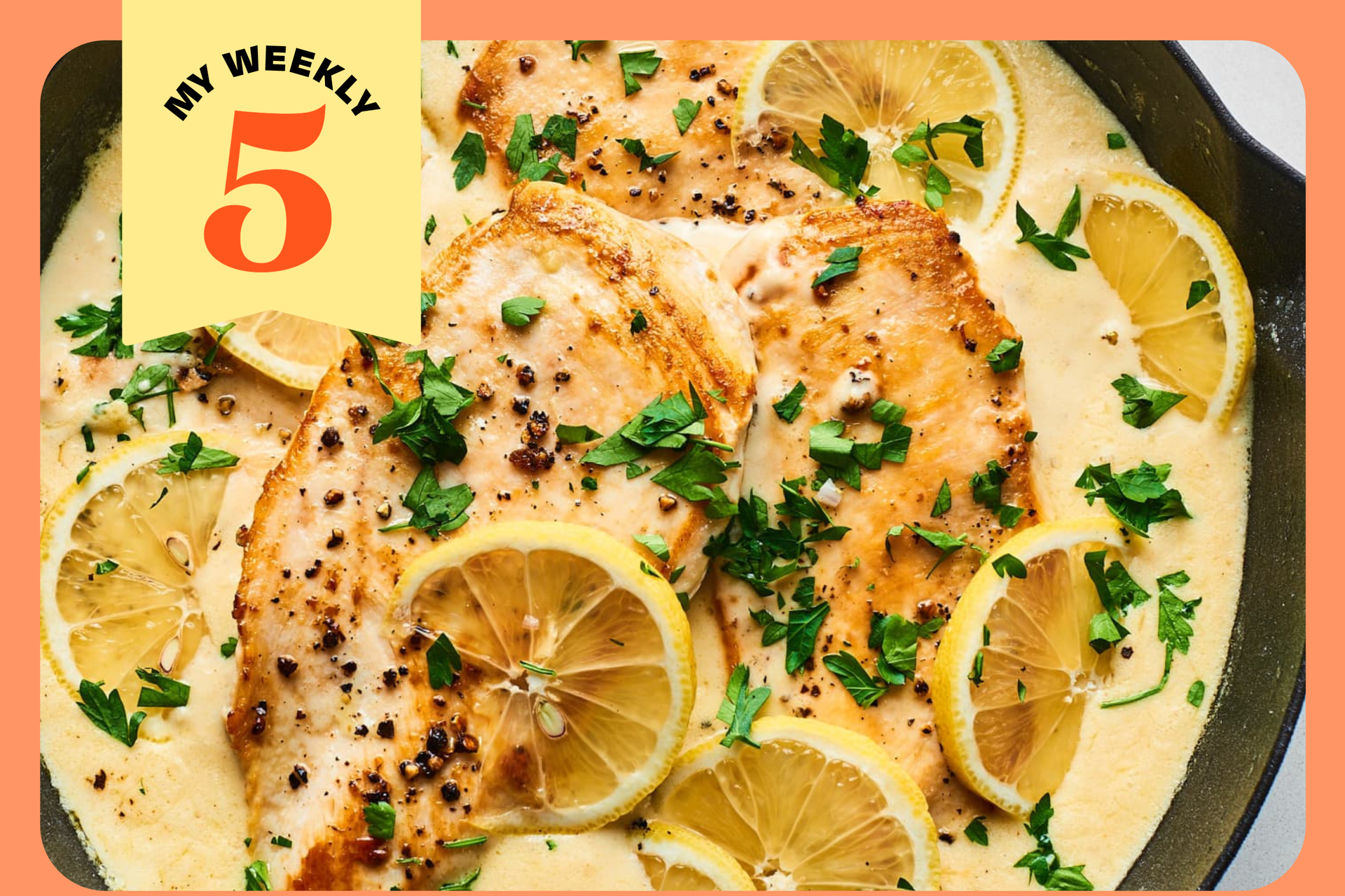 Easy, Creamy Lemon Garlic Skillet Chicken