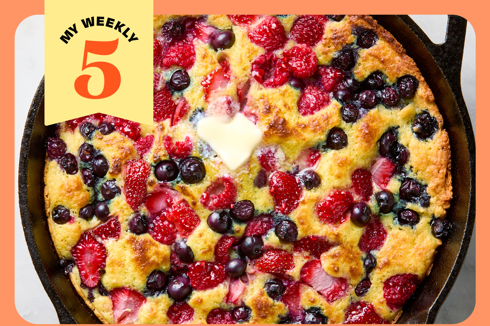 Mixed Berry Pancake Skillet