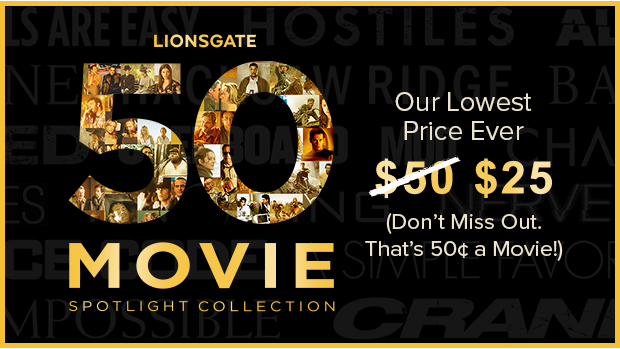 LIONSGATE 50 MOVIE SPOTLIGHT COLLECTION