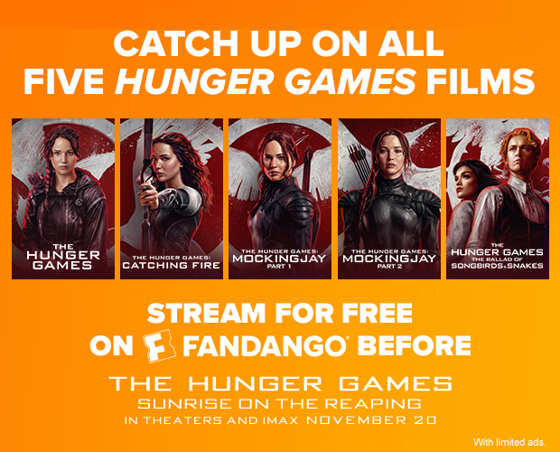 CATCH UP ON ALL FIVE HUNGER GAMES FILMS