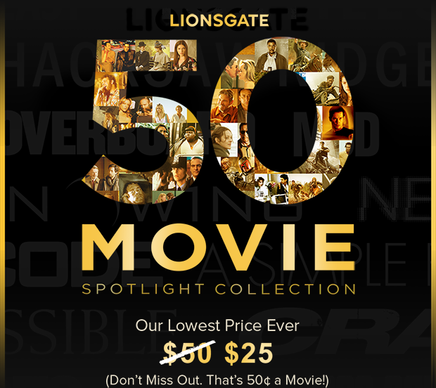 LIONSGATE 50 MOVIE SPOTLIGHT COLLECTION
