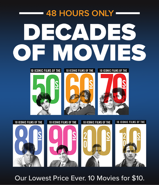 48 HOURS ONLY - DECADES OF MOVIES