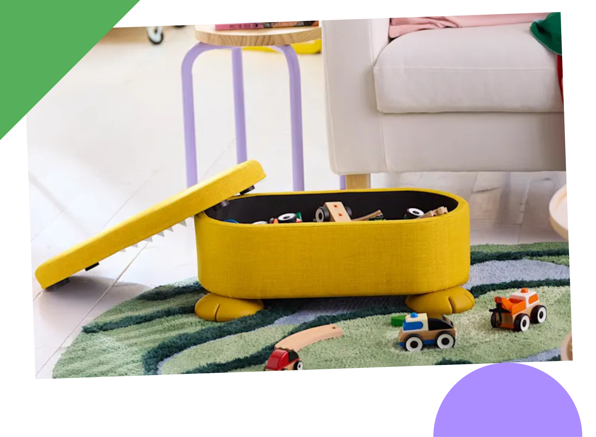 IKEA'S Newest Kids' Collection Feels Like a Colorful Storybook Come to Life (Furry Chairs! Poufs with Teeth!)