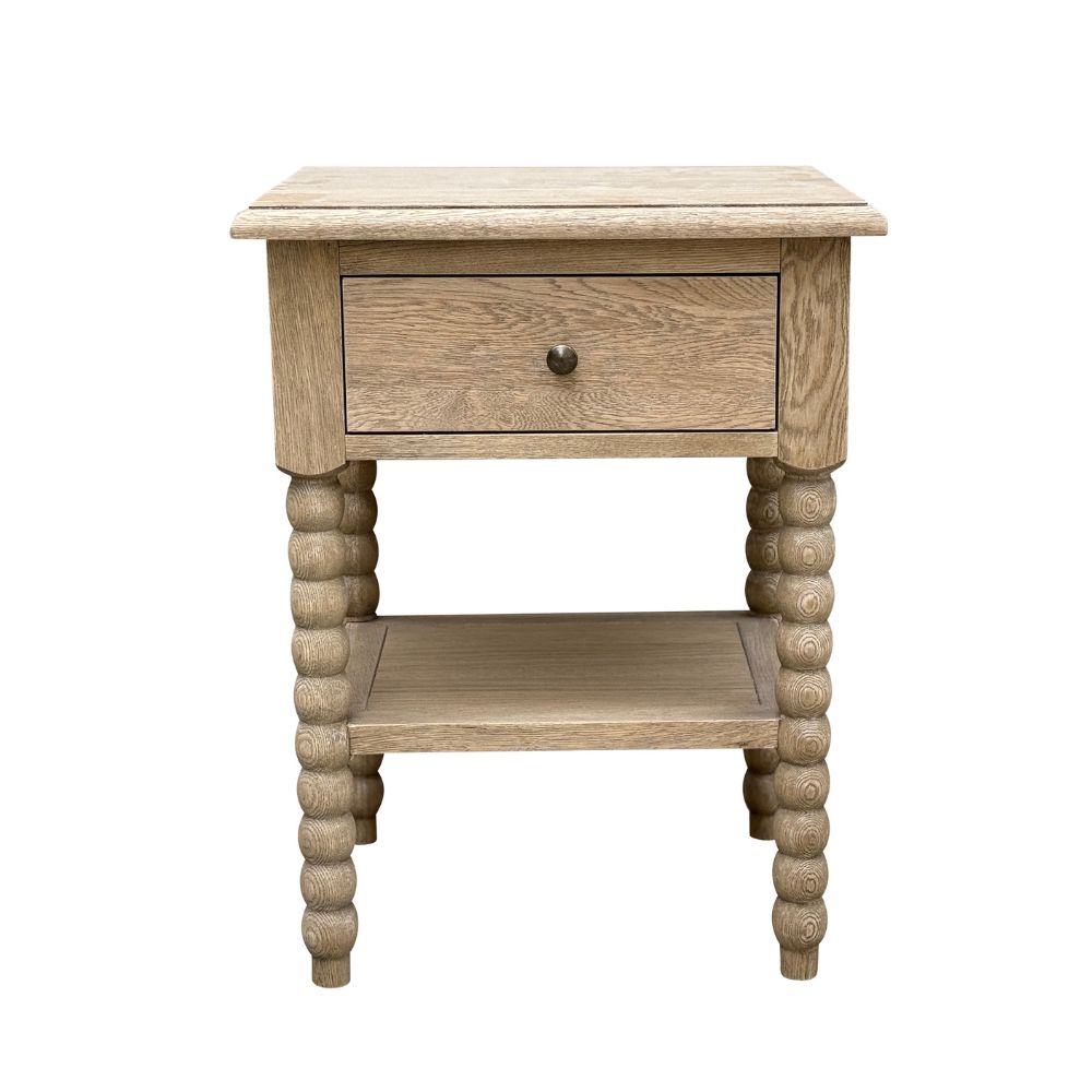 Natural Oak Bedside Table, Temple & Webster     $529 (was $599)