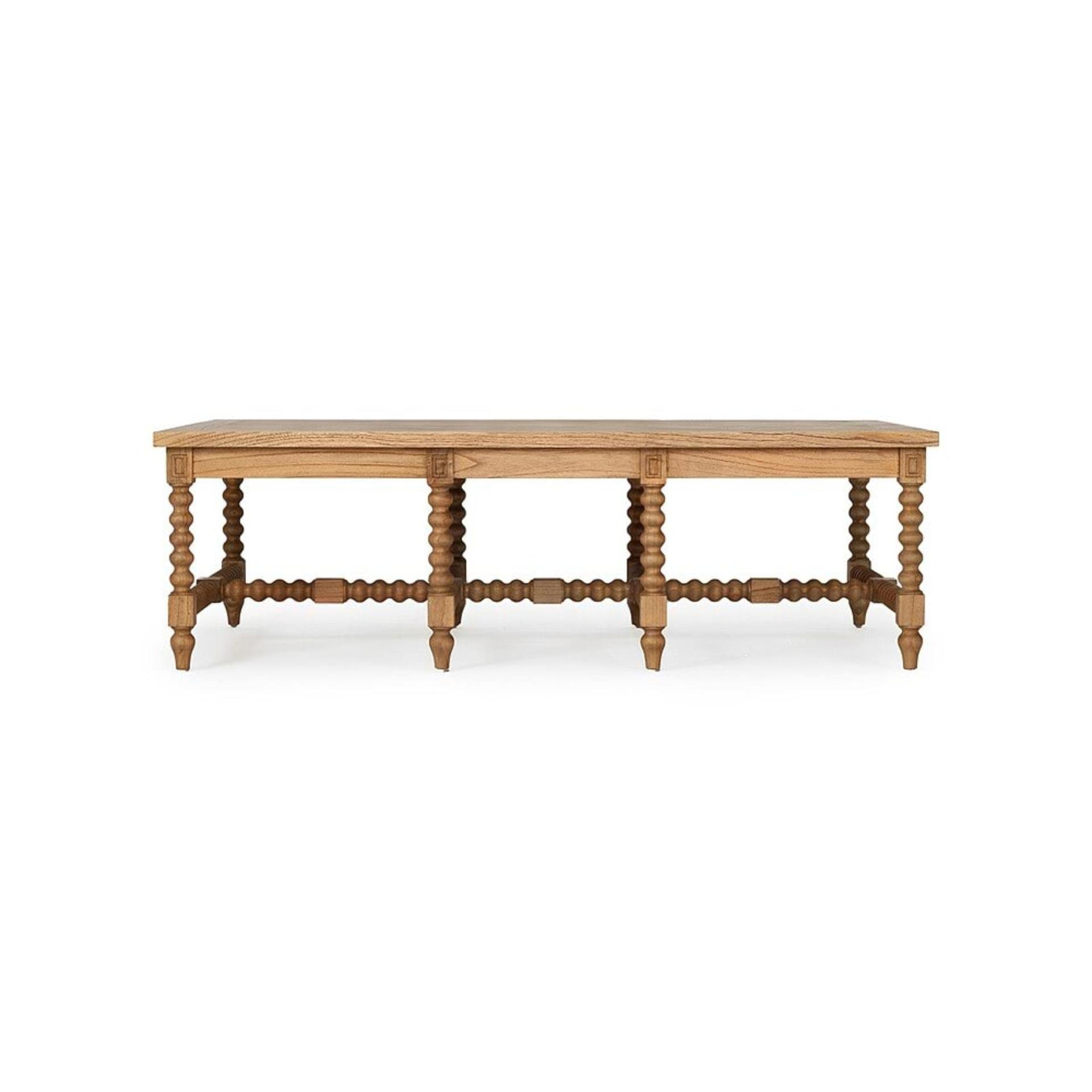 Stradbroke bobbin coffee table, $1549, Freedom