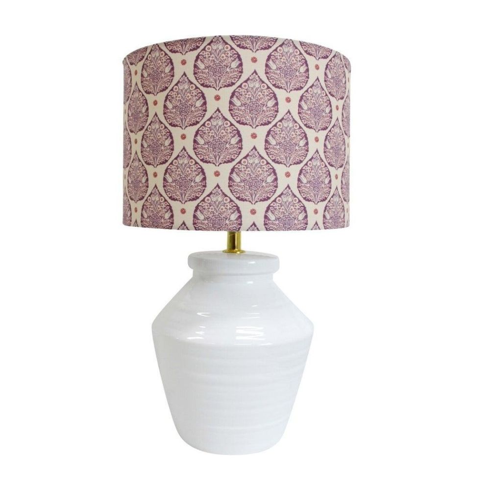 Block Print Ceramic Lamp,  Big W        $1,999 (was $2,499)