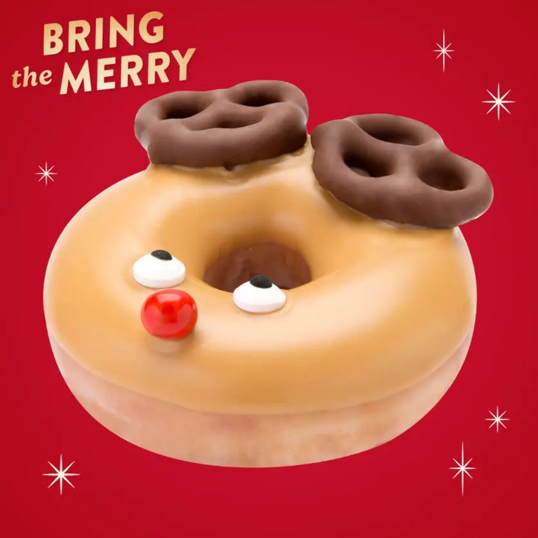 Krispy Kreme Reindeer Doughnut