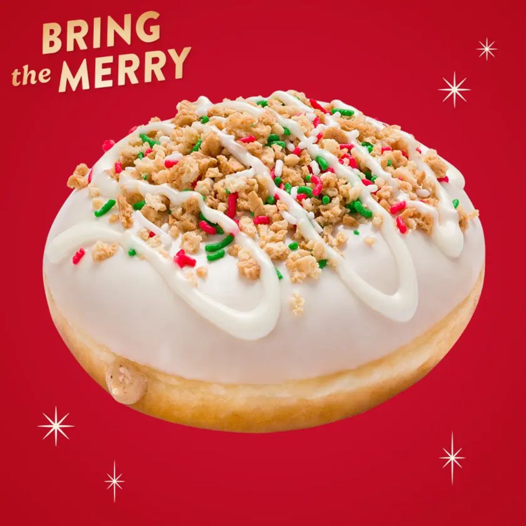 Krispy Kreme Christmas Cookie Doughnut